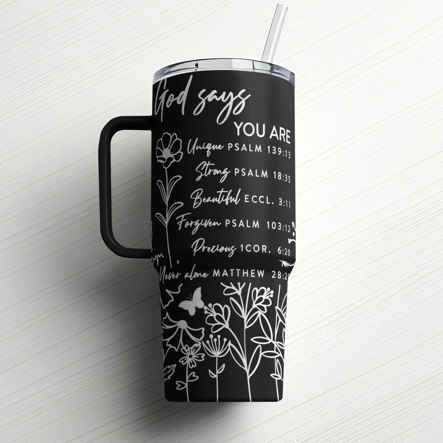 Inspirational Tumbler Custom Laser Engraved |Stanley Tumbler