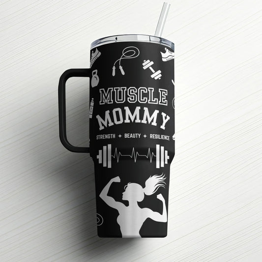 Muscle Mom|Custom Laser Engraved Tumbler