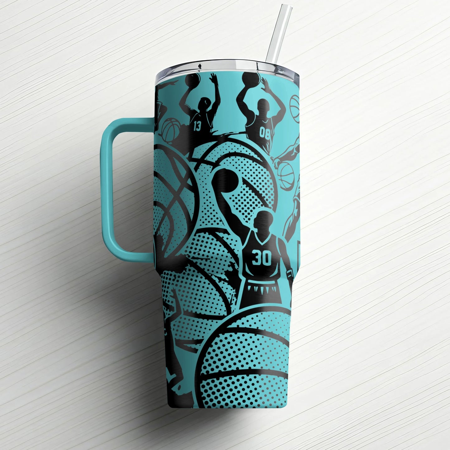 Basketball Custom Laser Engraved |Stanley Tumbler