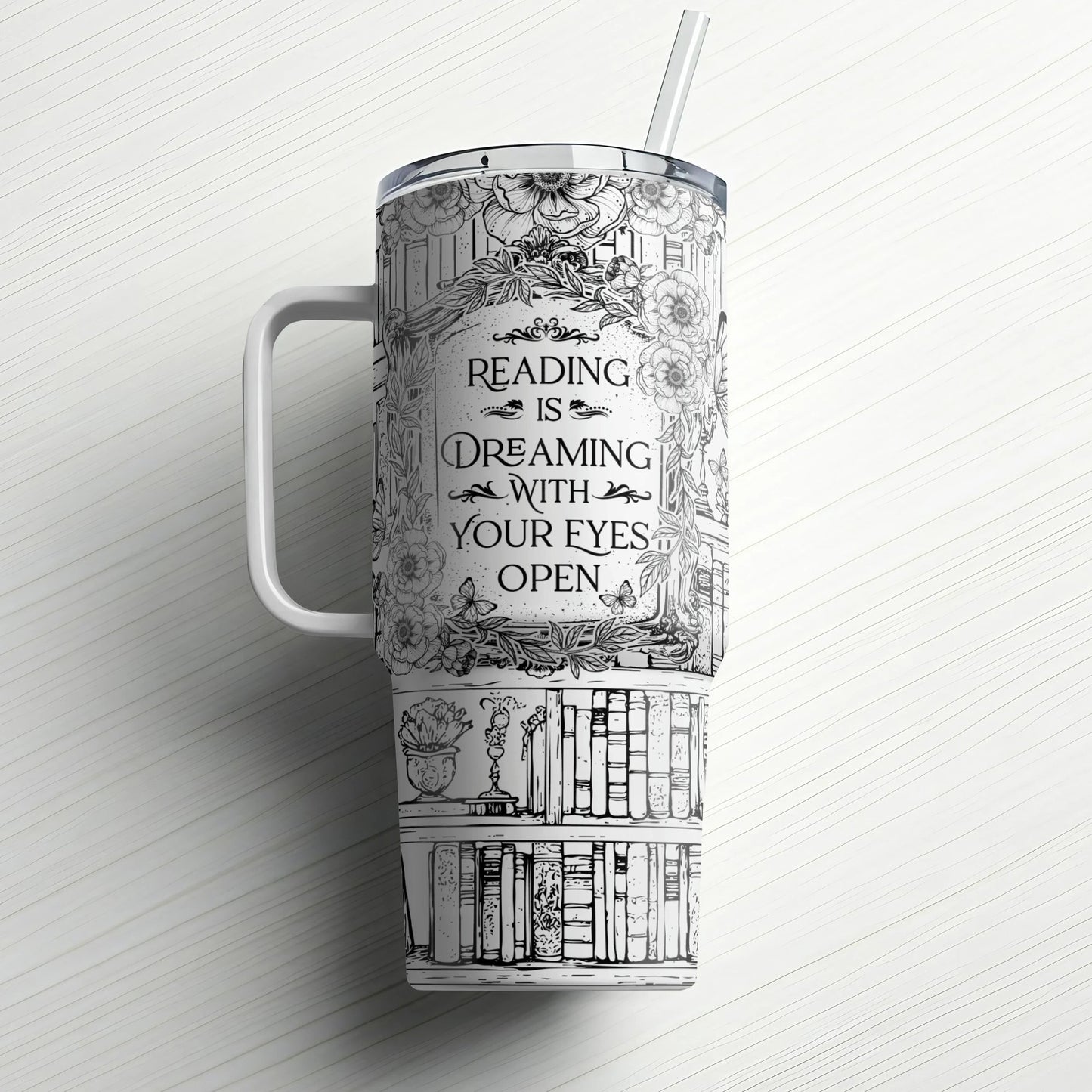 Reading Is Dreaming Custom Laser Engraved |Stanley Tumbler