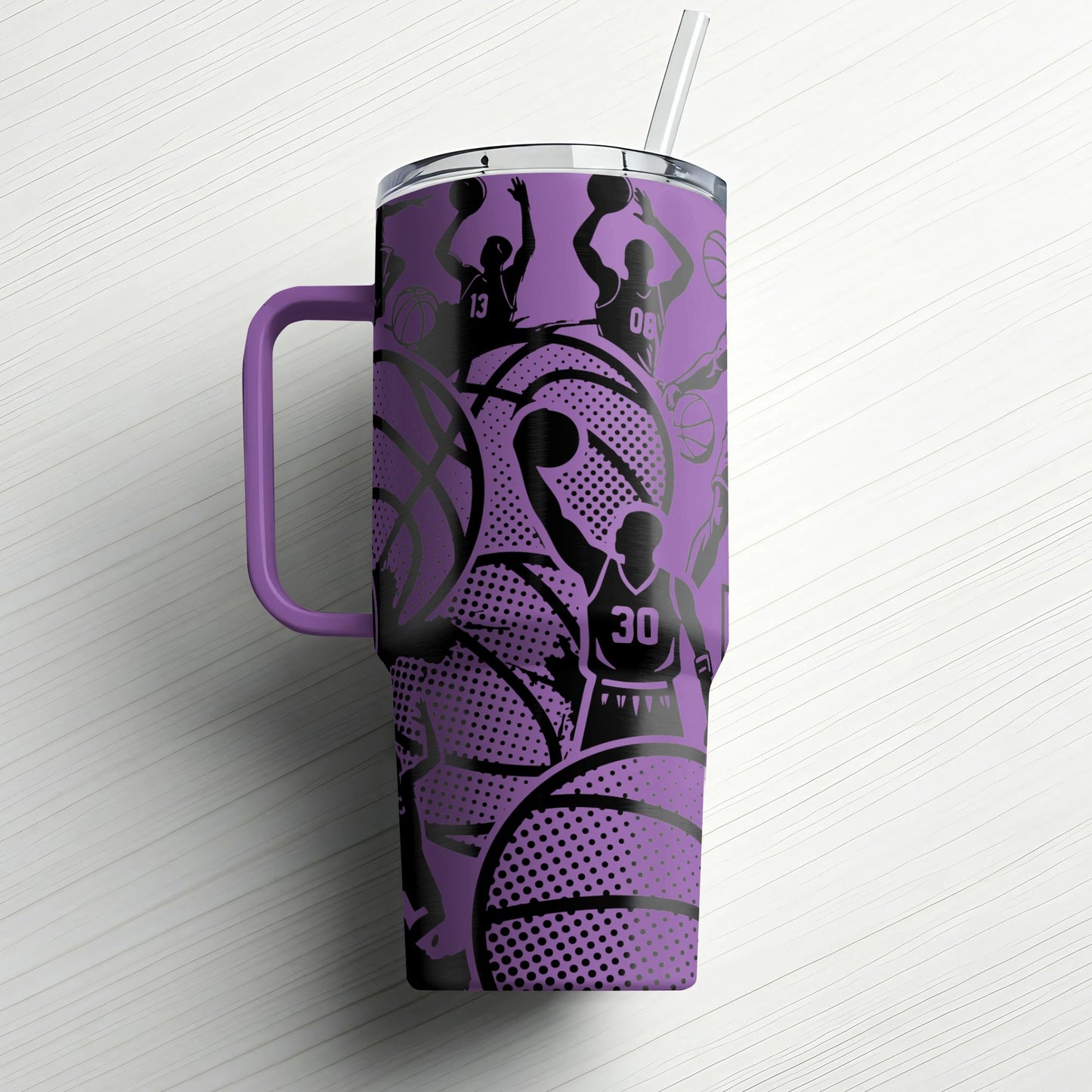 Basketball Custom Laser Engraved |Stanley Tumbler