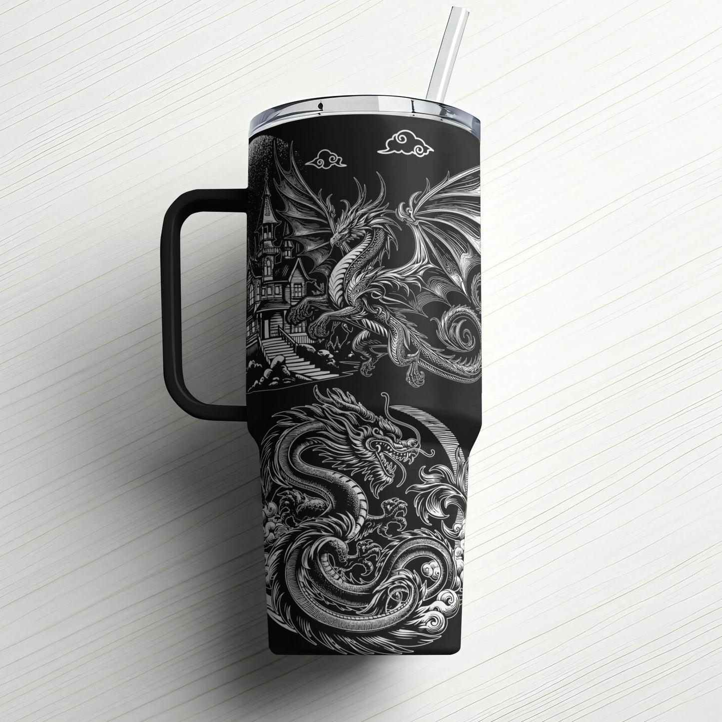 Dragon Spirit Custom Laser Engraved |Stanley Tumbler