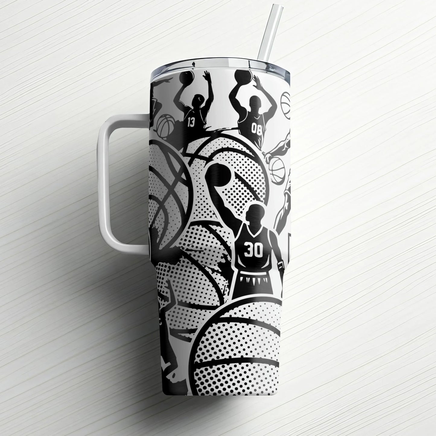 Basketball Custom Laser Engraved |Stanley Tumbler