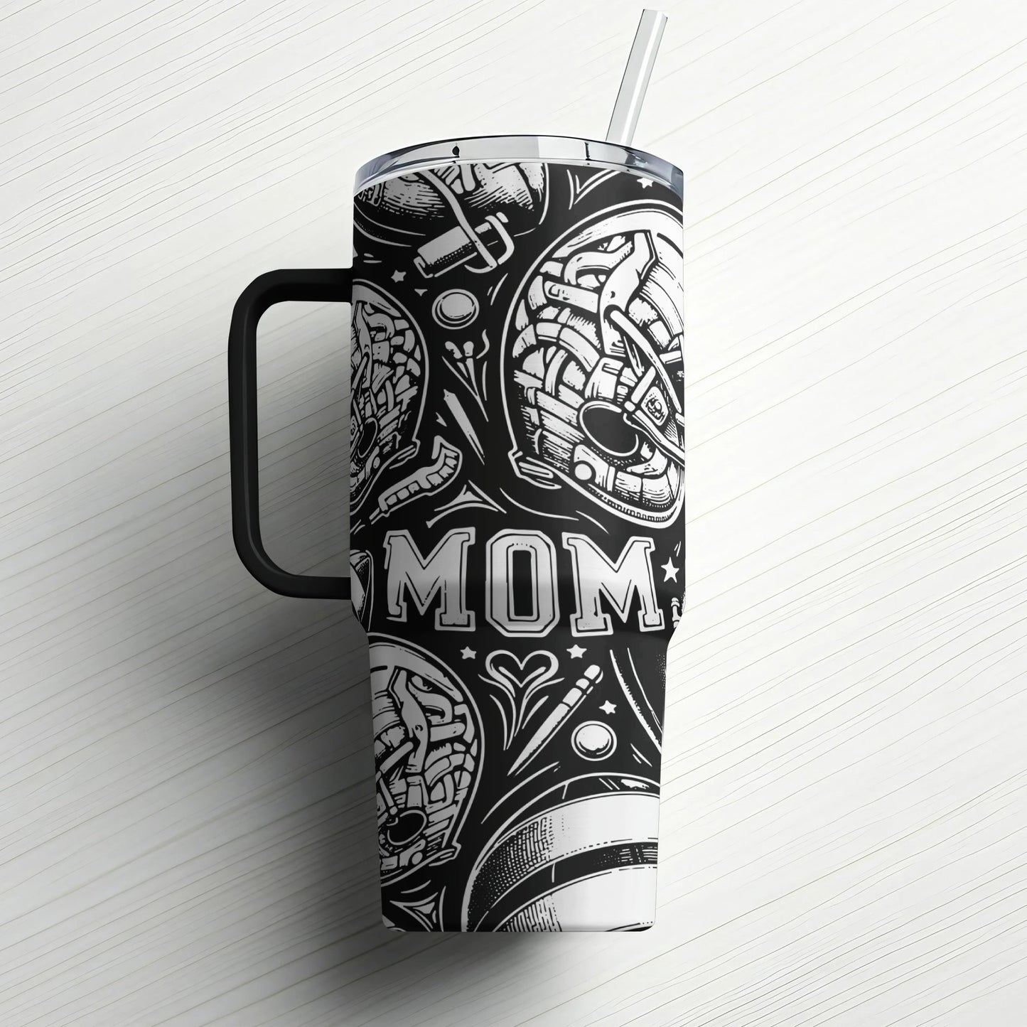 Football Mom Custom Laser Engraved |Stanley Tumbler