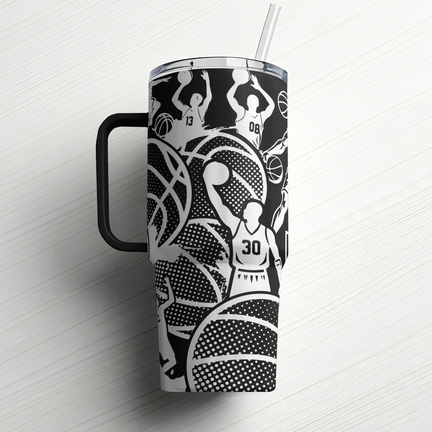Basketball Custom Laser Engraved |Stanley Tumbler