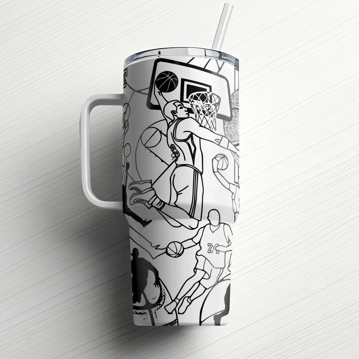 Basketball Custom Laser Engraved |Stanley Tumbler