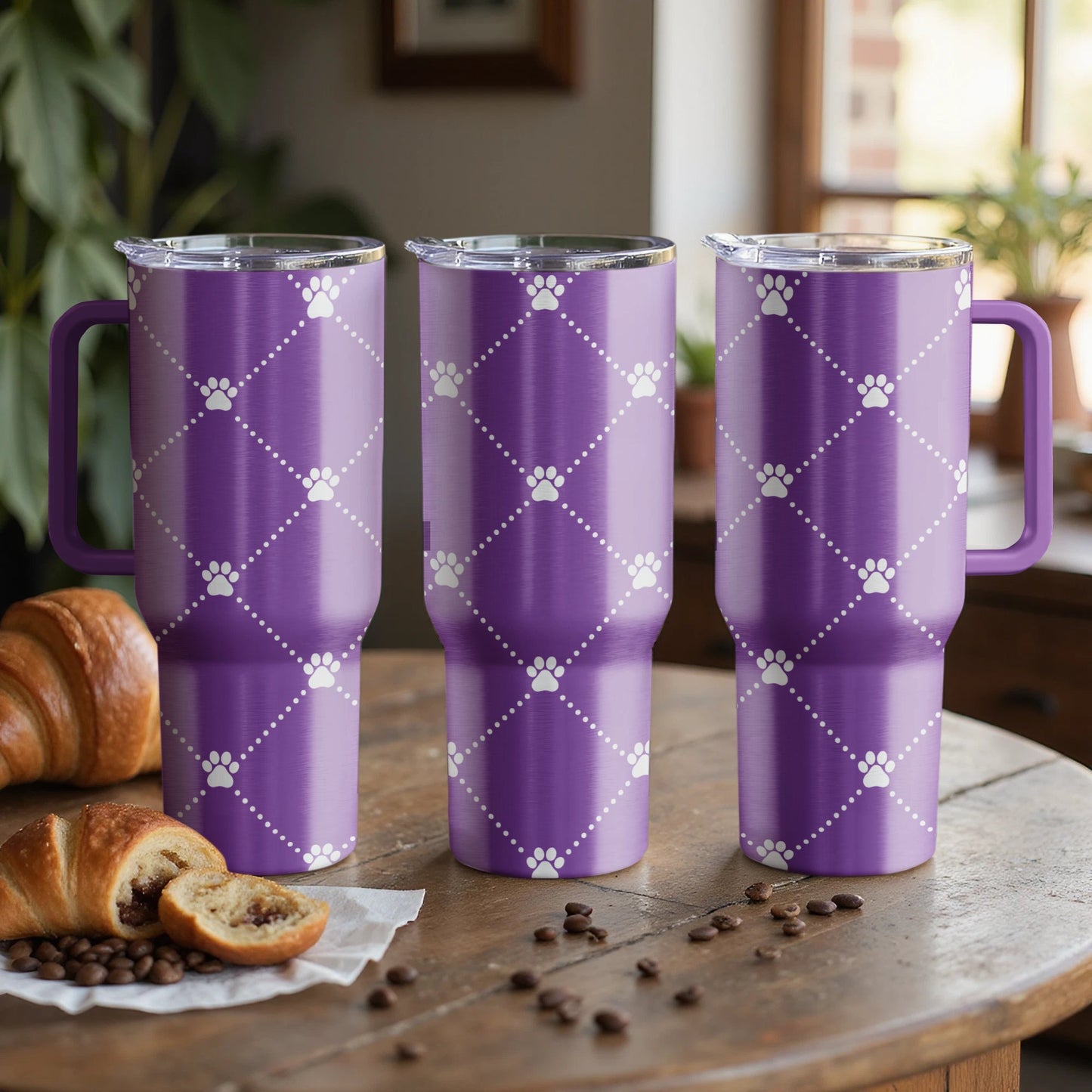 Paw Print Love Custom Laser Engraved |Stanley Tumbler
