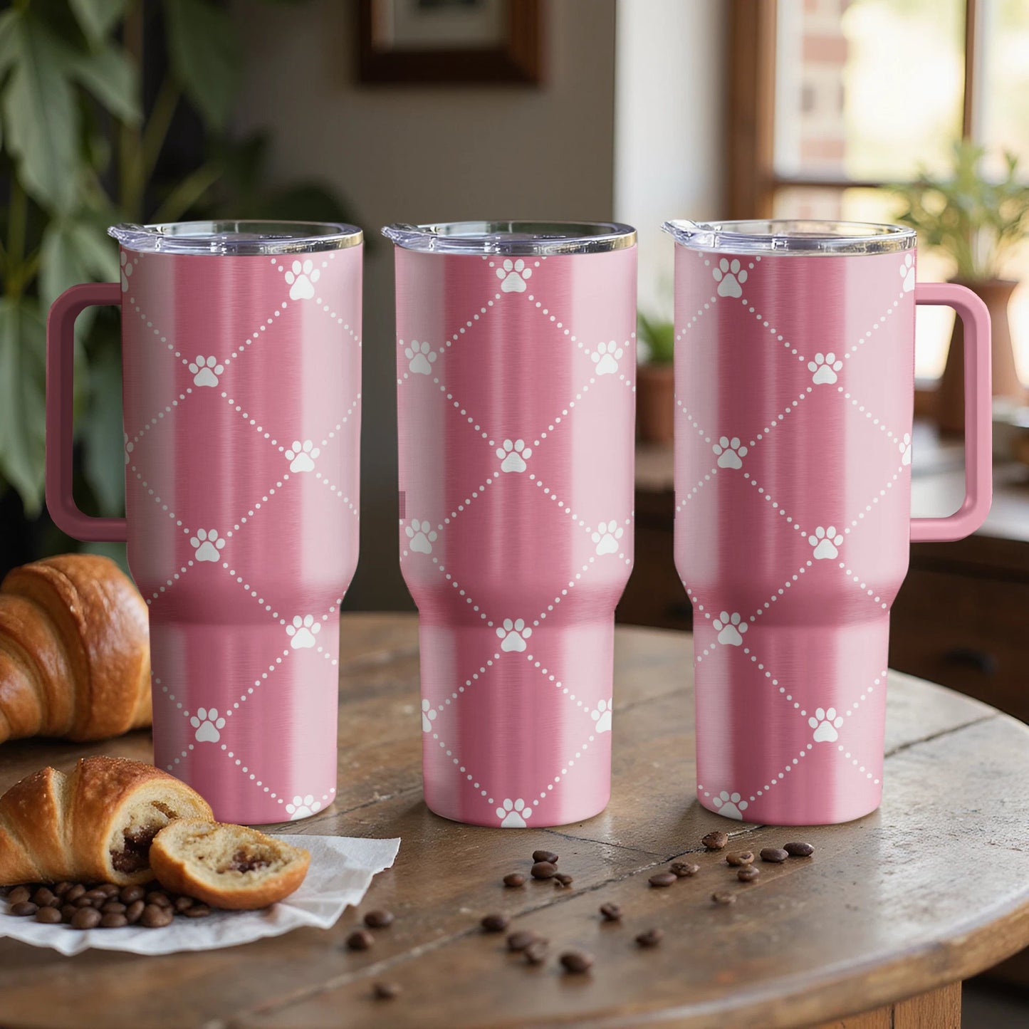 Paw Print Love Custom Laser Engraved |Stanley Tumbler
