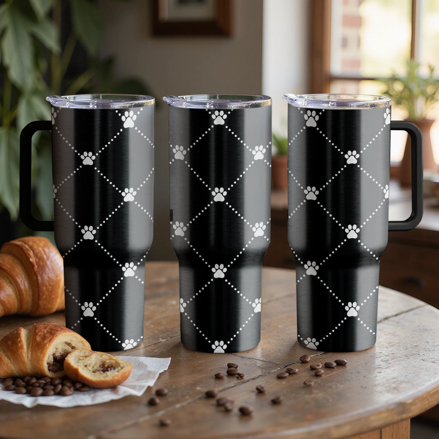 Paw Print Love Custom Laser Engraved |Stanley Tumbler