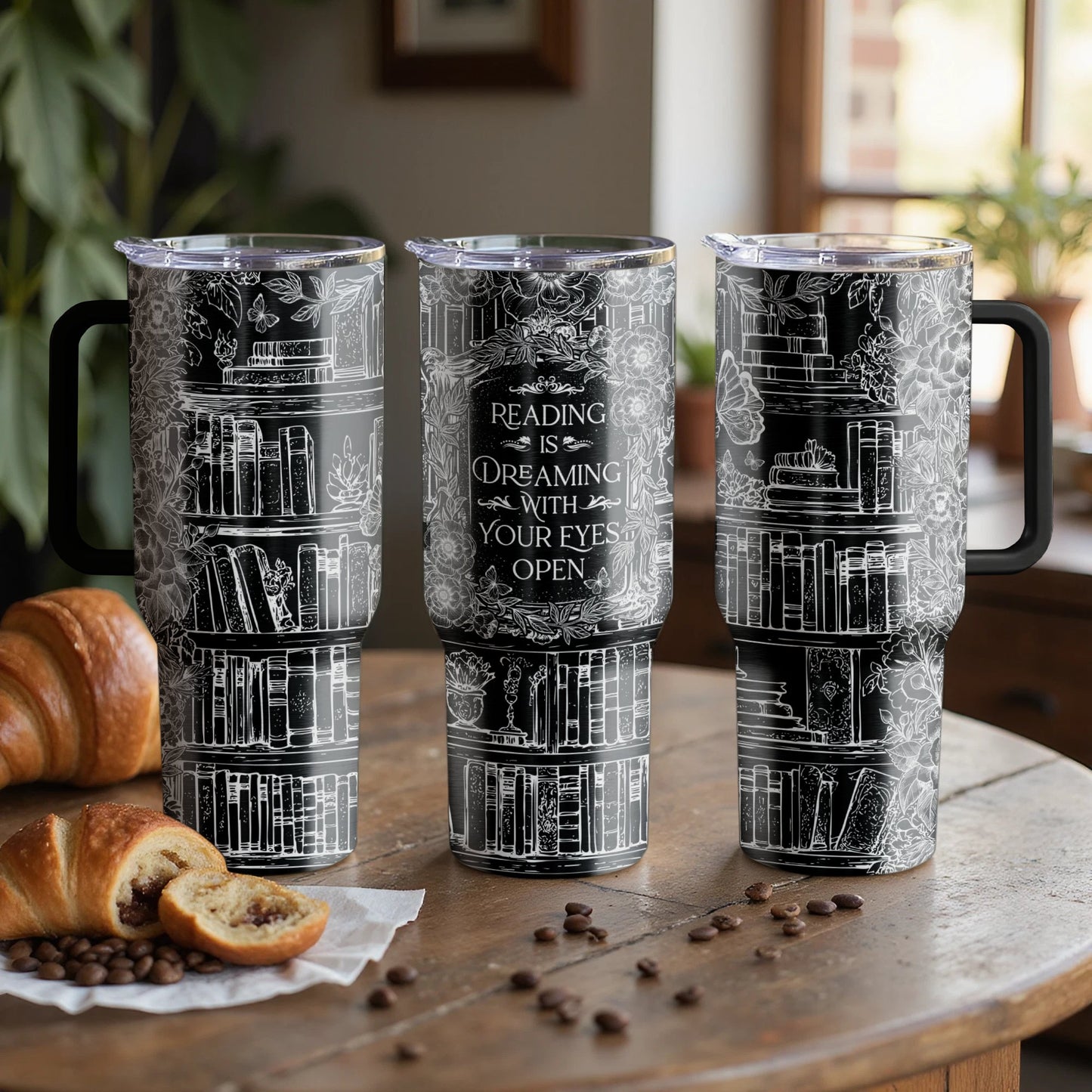 Reading Is Dreaming Custom Laser Engraved |Stanley Tumbler