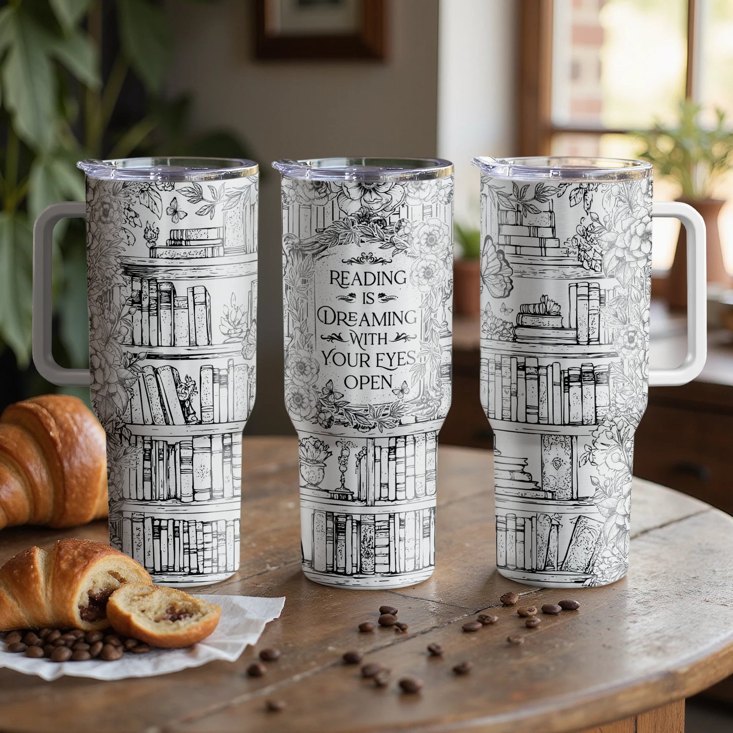 Reading Is Dreaming Custom Laser Engraved |Stanley Tumbler