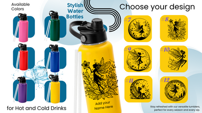 32oz Kids Water Bottle | Fairy