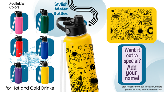 32oz Kids Water Bottle | Astronaut