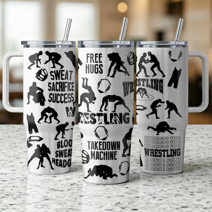 Wrestling Strength | Custom Laser Engraved Tumbler