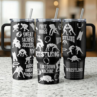 Wrestling Strength | Custom Laser Engraved Tumbler