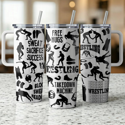 Women Wrestling |Custom Laser Engraved Tumbler