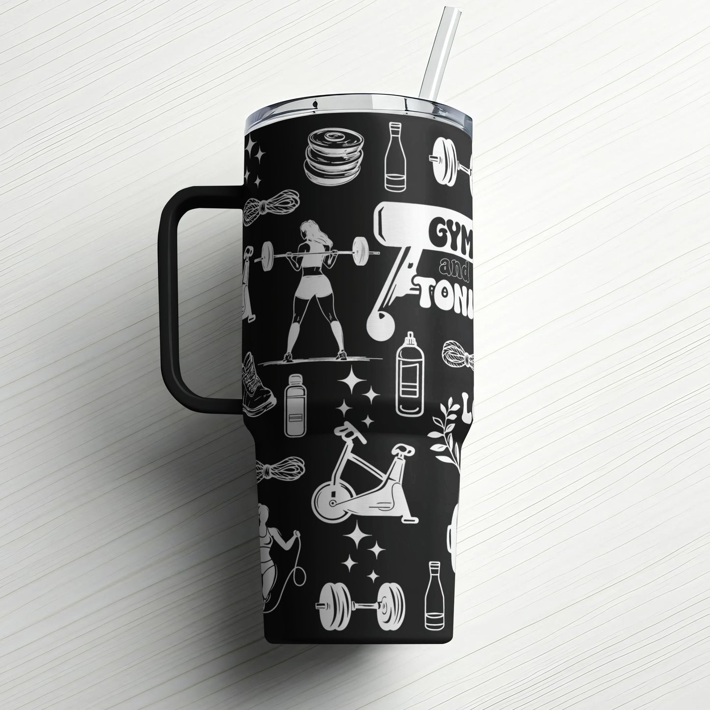 Gym & Tonic Custom Laser Engraved |Stanley Tumbler