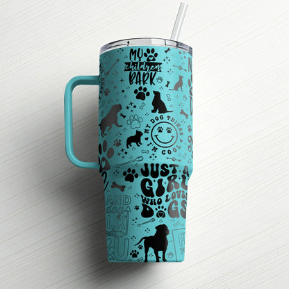 Just a Girl Who Loves Dogs| Custom Laser Engraved Tumbler