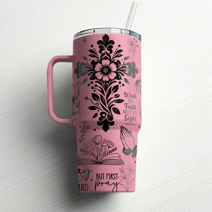 Walk by Faith |Custom Laser Engraved Tumbler