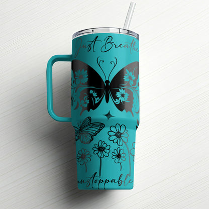 Just Breathe – Make Yourself a Priority | Custom Laser Engraved Tumbler