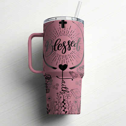 Blessed Faith-Inspired|Custom Laser Engraved Tumbler