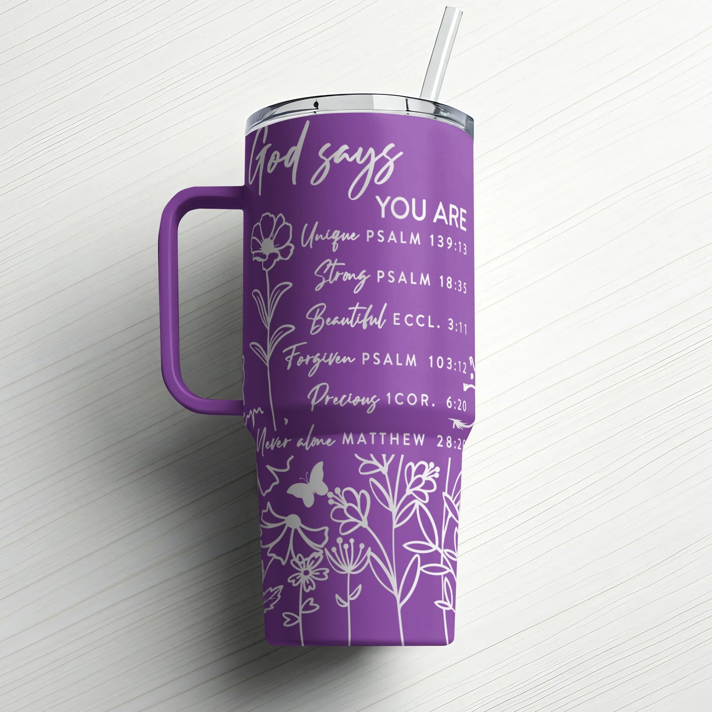 Inspirational Tumbler Custom Laser Engraved |Stanley Tumbler