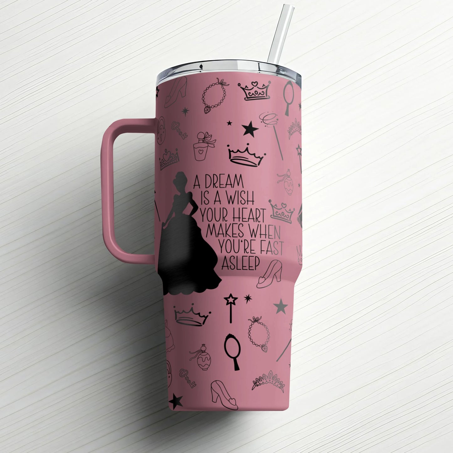 Princess Dreams Custom Laser Engraved |Stanley Tumbler