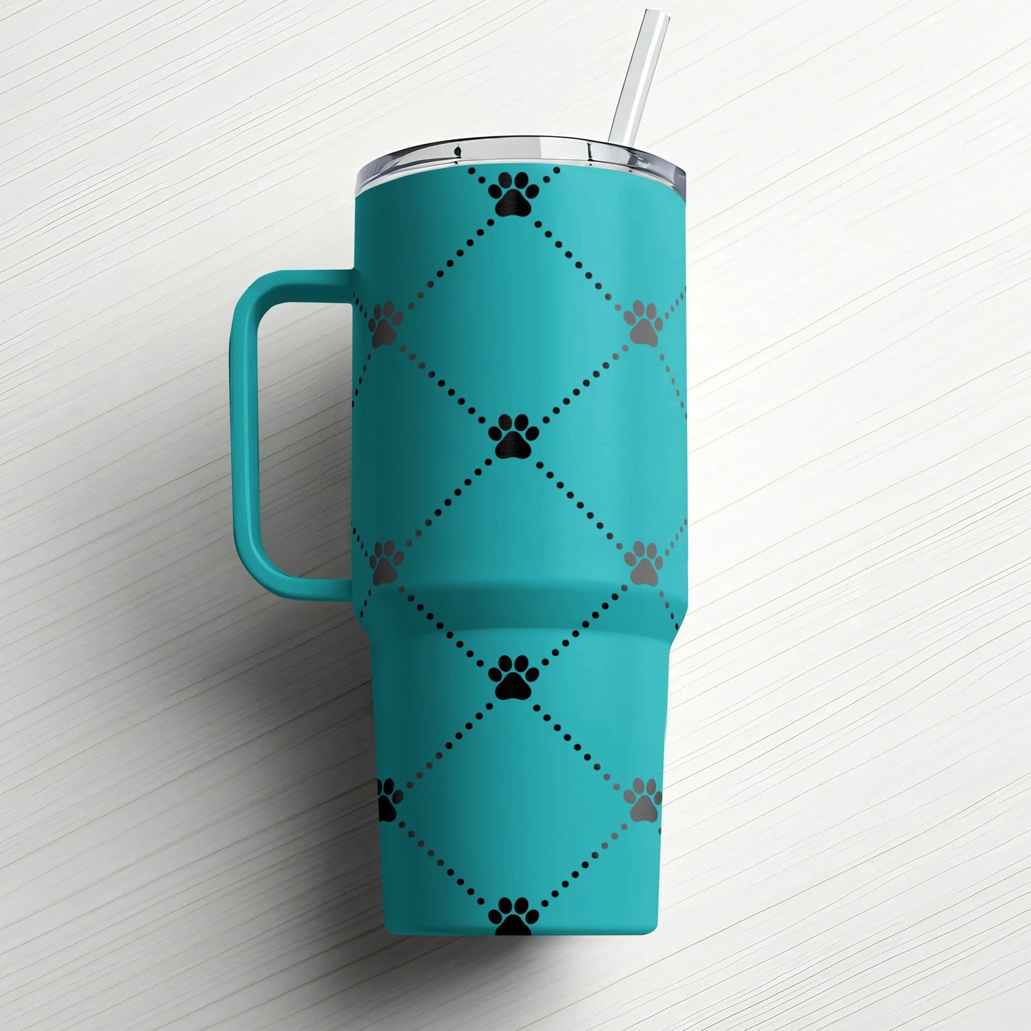 Paw Print Love Custom Laser Engraved |Stanley Tumbler