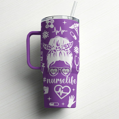 Nurse Life| Custom Laser Engraved Tumbler