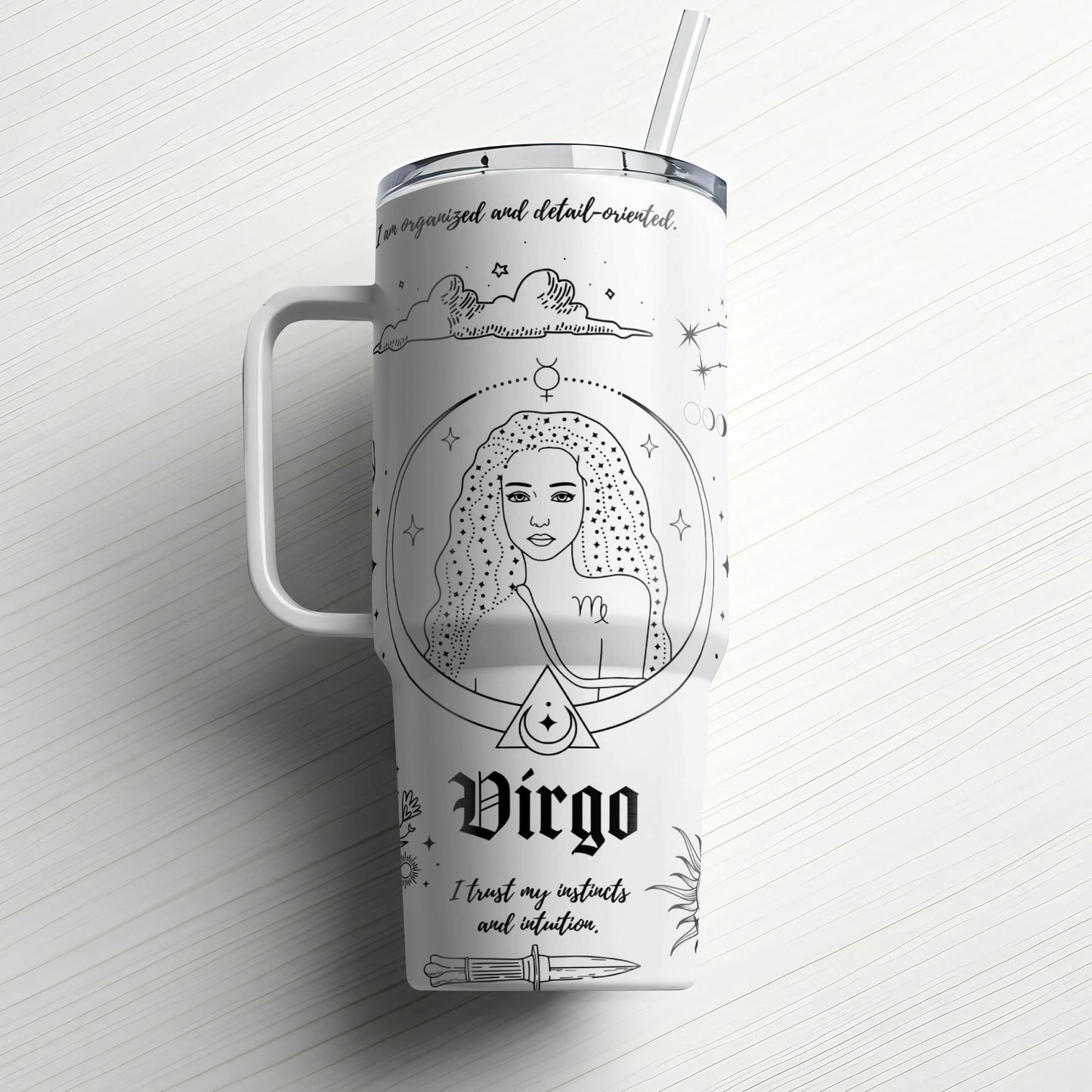 ✨ Zodiac Sign Custom Laser Engraved ✨|Stanley Tumbler