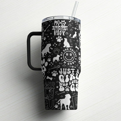 Just a Girl Who Loves Dogs| Custom Laser Engraved Tumbler