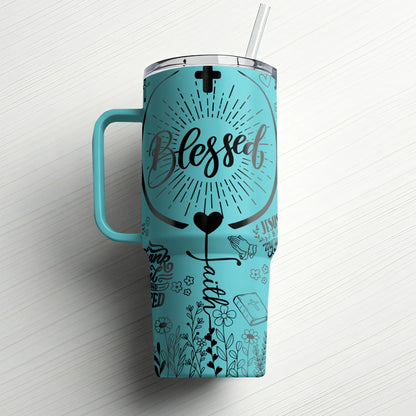Blessed Faith-Inspired|Custom Laser Engraved Tumbler