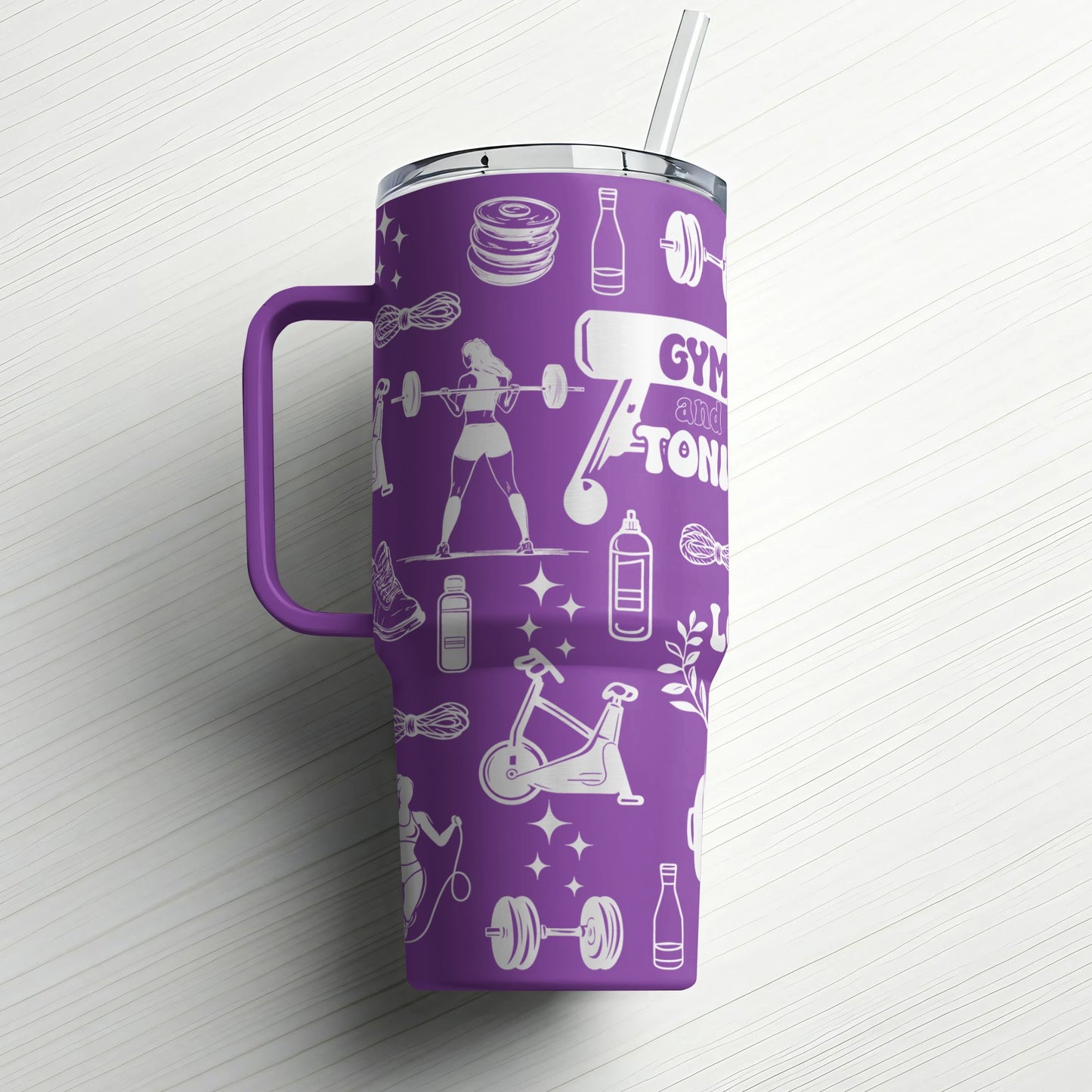 Gym & Tonic Custom Laser Engraved |Stanley Tumbler