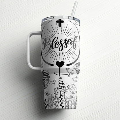 Blessed Faith-Inspired|Custom Laser Engraved Tumbler