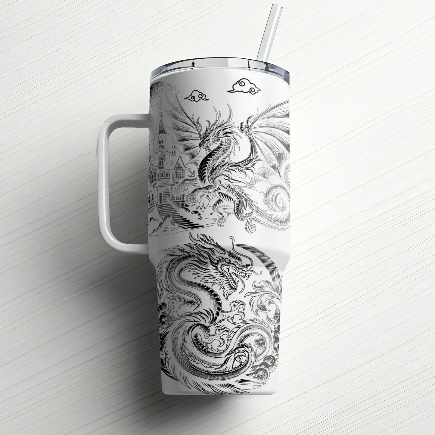Dragon Spirit Custom Laser Engraved |Stanley Tumbler