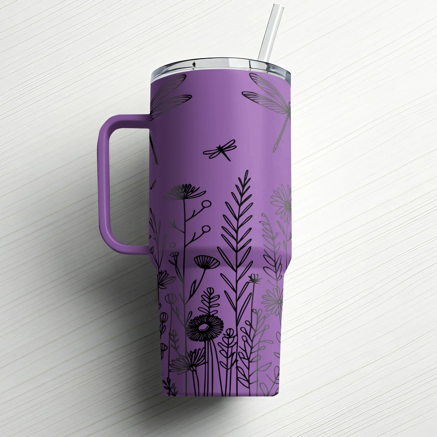 Floral Elegance| Custom Laser Engraved Tumbler