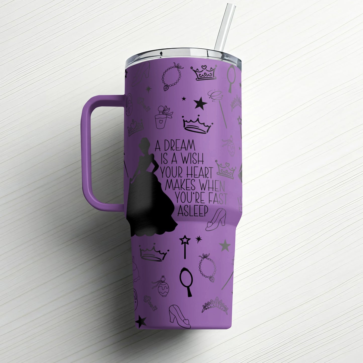 Princess Dreams Custom Laser Engraved |Stanley Tumbler