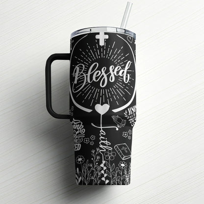 Blessed Faith-Inspired|Custom Laser Engraved Tumbler