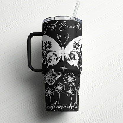 Just Breathe – Make Yourself a Priority | Custom Laser Engraved Tumbler