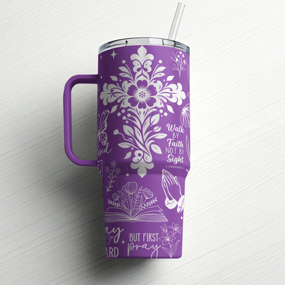 Walk by Faith |Custom Laser Engraved Tumbler