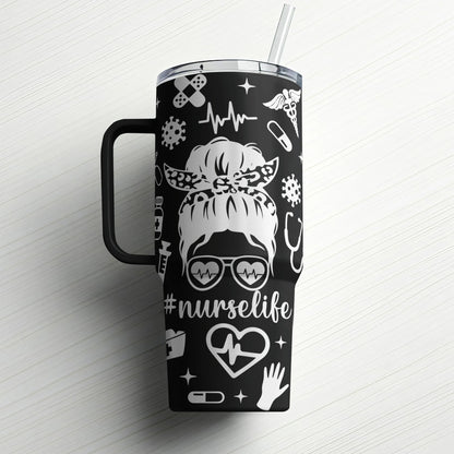 Nurse Life| Custom Laser Engraved Tumbler