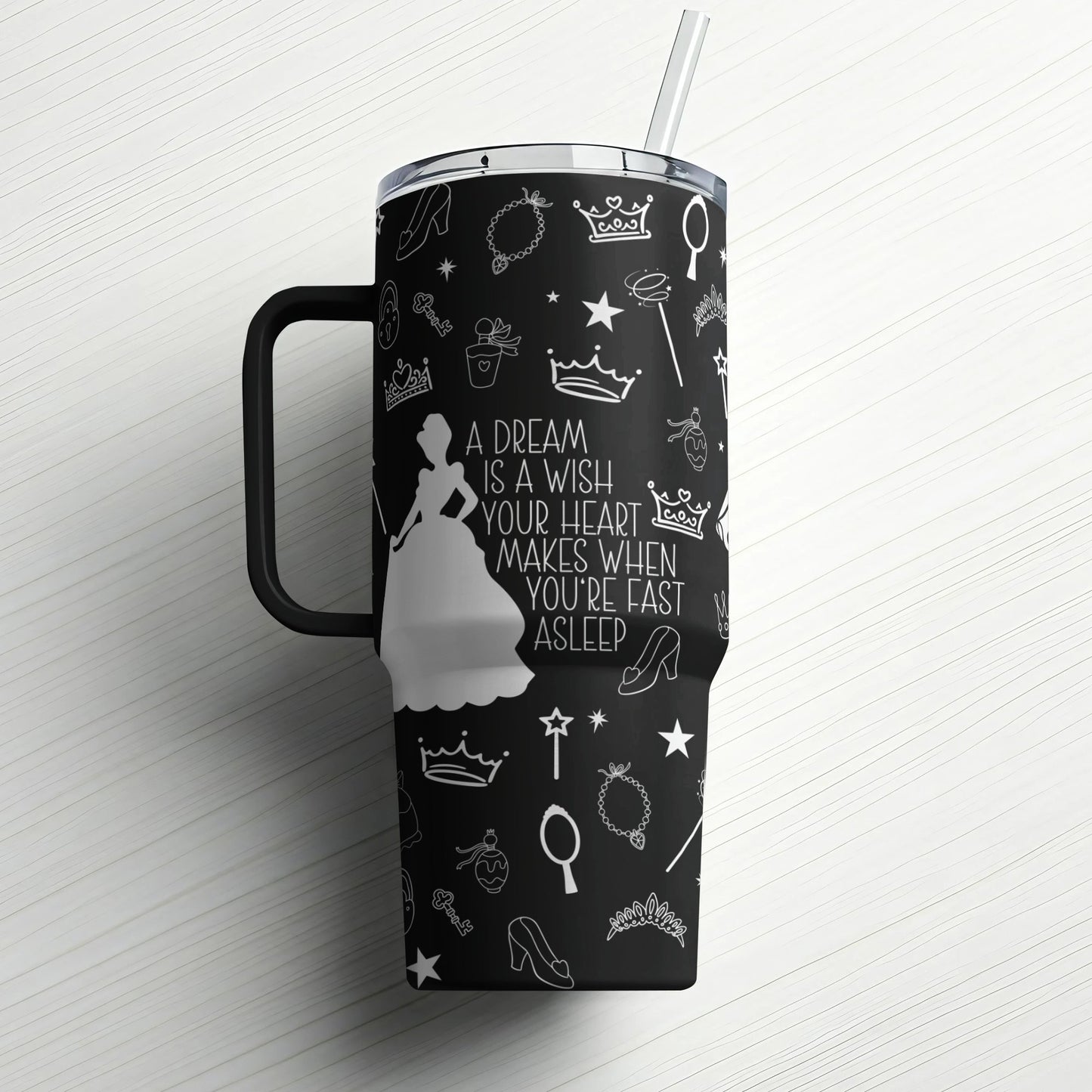 Princess Dreams Custom Laser Engraved |Stanley Tumbler