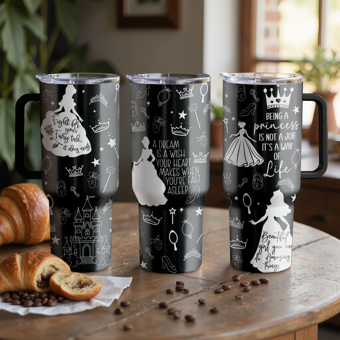 Princess Dreams Custom Laser Engraved |Stanley Tumbler