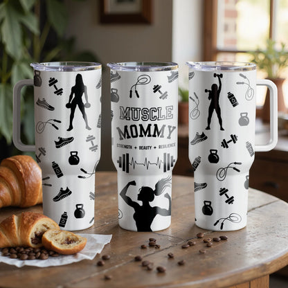 Muscle Mom|Custom Laser Engraved Tumbler