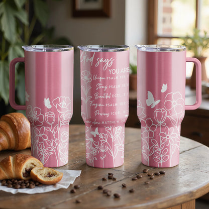 God Says You Are |Custom Laser Engraved Tumbler