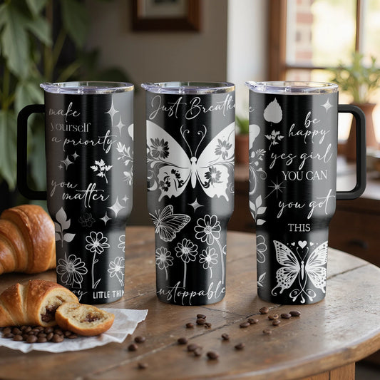 Just Breathe Make Yourself a Priority |Stanley Tumbler