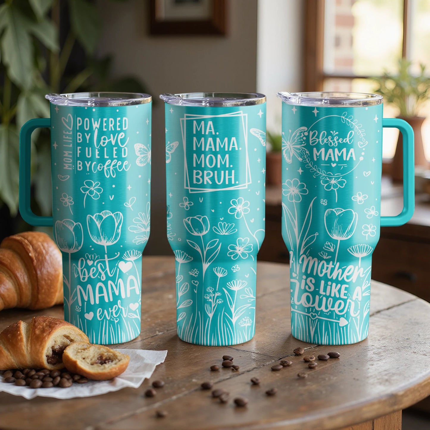 Mom Mama Bro Custom Laser Engraved |Stanley Tumbler