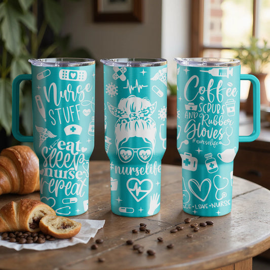 Nurse Life Custom Laser Engraved |Stanley Tumbler