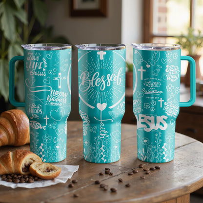 Blessed Faith-Inspired|Custom Laser Engraved Tumbler