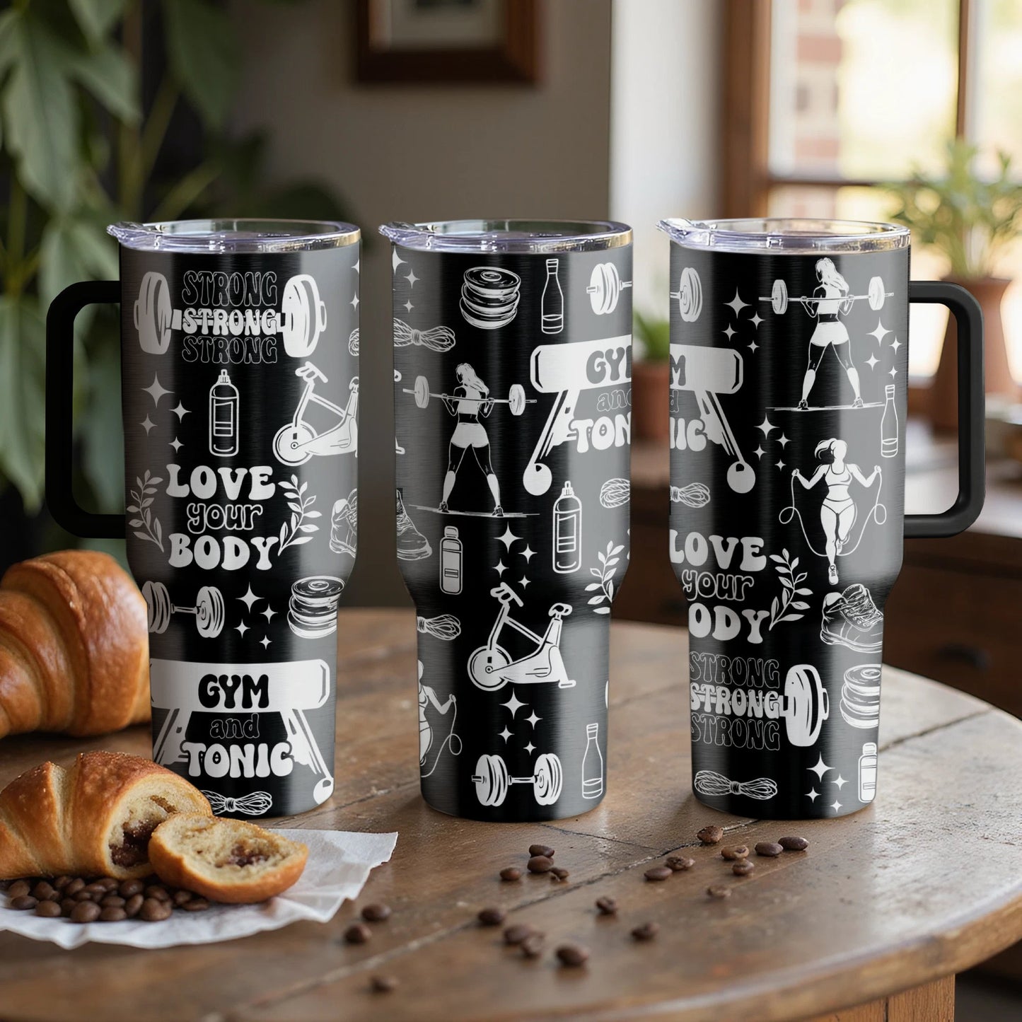 Gym & Tonic Custom Laser Engraved |Stanley Tumbler